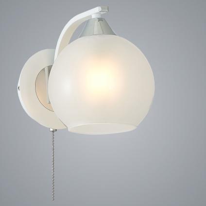 Бра S0726/1W WT+CR белый/хром 1х60W E27 h160, KQS20 П